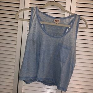 Lilac Loose Cropped Tank Top